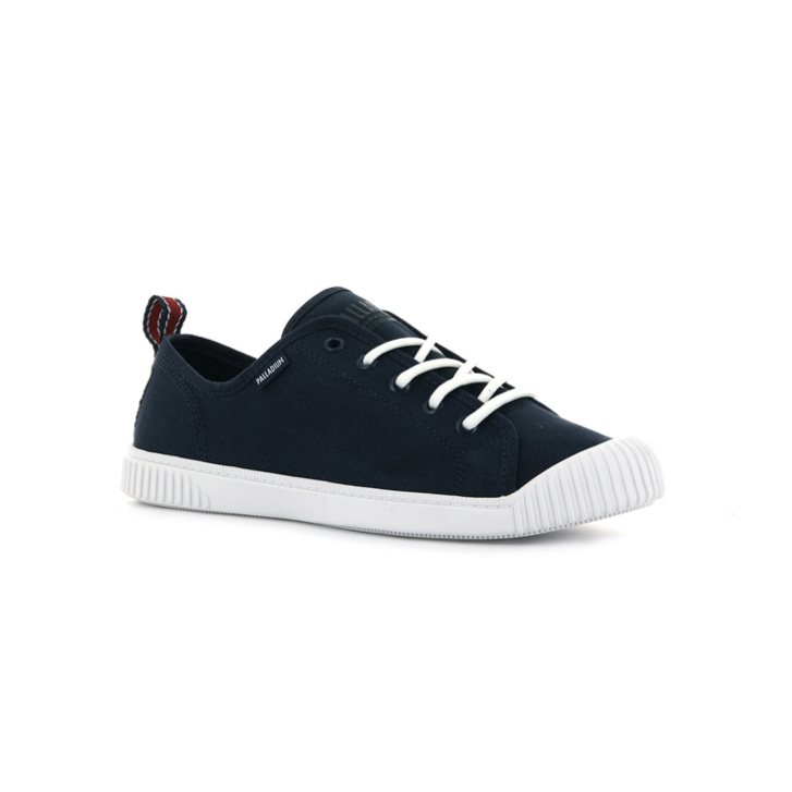 Palladium Easy Kanten Canvas Low Tops Sneakers Dames Donkerblauw | NL 85BJTCP